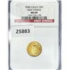 Image 1 : 2006 $5 1/10oz American Gold Eagle NGC MS69 1st St