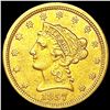 Image 1 : 1857 $2.50 Gold Quarter Eagle CLOSELY UNCIRCULATED