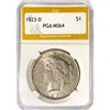Image 1 : 1923-D Silver Peace Dollar PGA MS64