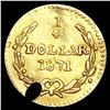 Image 2 : 1871 Round California Gold Quarter DETAILS