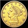 Image 1 : 1903 $2.50 Gold Quarter Eagle LIGHTLY CIRCULATED
