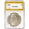 Image 1 : 1890 Morgan Silver Dollar PGA MS65