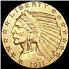 Image 1 : 1911 $5 Gold Half Eagle ABOUT UNCIRCULATED