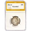 Image 1 : 1932-D Washington Silver Quarter PGA MS63