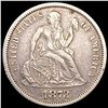 Image 1 : 1873 Open 3 Seated Liberty Dime CLOSELY UNCIRCULAT
