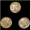 Image 1 : (3) Buffalo Nickels ((2) 1931-S, 1938-D) CLOSELY
