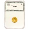 Image 1 : 1999 $5 1/10oz American Gold Eagle PCI MS65