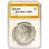Image 1 : 1878 8TF Morgan Silver Dollar PGA MS63+ DMPL