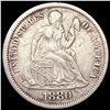 Image 1 : 1880 Seated Liberty Dime NEARLY UNCIRCULATED
