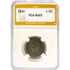Image 1 : 1834 Classic Head Half Cent PGA MS65
