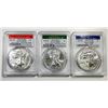 Image 1 : 2020-P/S/W 3 Coin American Silver Eagle Set PCGS M
