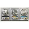 Image 2 : 2020-P/S/W 3 Coin American Silver Eagle Set PCGS M