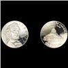 Image 1 : (2) 1oz Silver Dollars (2000, 2009) GEM PROOF