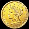Image 1 : 1861 $2.50 Gold Quarter Eagle CLOSELY UNCIRCULATED