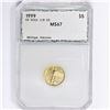 Image 1 : 1999 $5 1/10oz American Gold Eagle PCI MS67