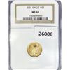 Image 1 : 2001 $5 1/10oz American Gold Eagle NGC MS69
