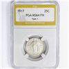 Image 1 : 1917 Standing Liberty Quarter PGA MS64 FH, Ty 1