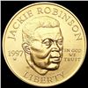 Image 1 : 1997-W .25oz Gold Commem $5 Robinson SUPERB GEM BU