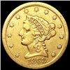 1868-S $2.50 Gold Quarter Eagle NICELY CIRCULATED