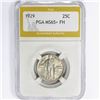 Image 1 : 1929 Standing Liberty Quarter PGA MS65+ FH