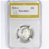 1935-S Washington Silver Quarter PGA MS63+