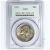 Image 1 : 1957 Franklin Half Dollar PCGS MS65