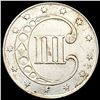 Image 2 : 1853 Silver Three Cent CLOSELY UNCIRCULATED