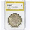 Image 1 : 1878 8TF Morgan Silver Dollar PGA MS65