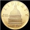 Image 1 : 1989-W US Commem .25oz Gold $5 GEM PROOF