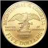 Image 2 : 1989-W US Commem .25oz Gold $5 GEM PROOF