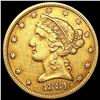 Image 1 : 1881 $5 Gold Half Eagle NEARLY UNCIRCULATED