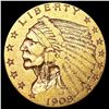 Image 1 : 1908 $2.50 Gold Quarter Eagle NICELY CIRCULATED