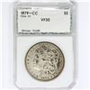 Image 1 : 1879-CC Morgan Silver Dollar PCI VF30