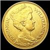 Image 1 : 1912 Netherlands .0972oz Gold 5 Gulden UNCIRCULATE