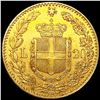 Image 2 : 1882-R Italy .1867oz Gold 20 Lire UNCIRCULATED