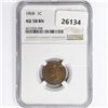 Image 1 : 1868 Indian Head Cent NGC AU58 BN