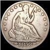 Image 1 : 1853 Arws & Rays Seated Liberty Half Dollar NICELY