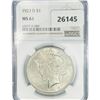 Image 1 : 1923-D Silver Peace Dollar NGC MS61
