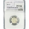 Image 1 : 1945 Mercury Silver Dime NGC MS65