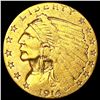 Image 1 : 1914 $2.50 Gold Quarter Eagle LIGHTLY CIRCULATED