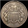Image 1 : 1866 Two Cent Piece NEARLY UNCIRCULATED