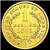 Image 2 : 1851-O Rare Gold Dollar UNCIRCULATED