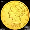 Image 1 : 1849 $5 Gold Half Eagle UNCIRCULATED
