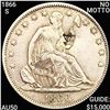 Image 1 : 1866-S NO MOTTO Seated Liberty Half HIGH GRADE