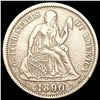 Image 1 : 1890 Seated Liberty Dime CLOSELY UNCIRCULATED