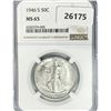 Image 1 : 1946-S Walking Liberty Half Dollar NGC MS65