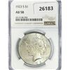 Image 1 : 1923-S Silver Peace Dollar NGC AU58