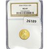 Image 1 : 2004 $5 1/10oz American Gold Eagle NGC MS69