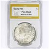 Image 1 : 1878 7TF Morgan Silver Dollar PGA MS63 Rev 79
