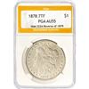Image 1 : 1878 Morgan Silver Dollar PGA AU55 Rev 79 VAM222A